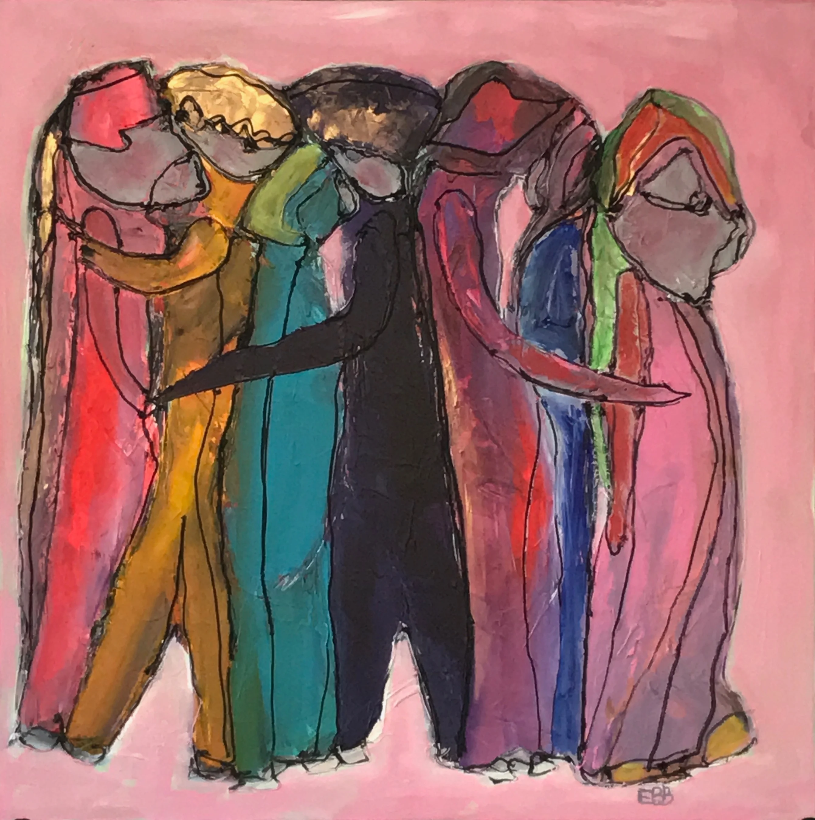 Kids on the Block 2 — Schilderij van EllesBB